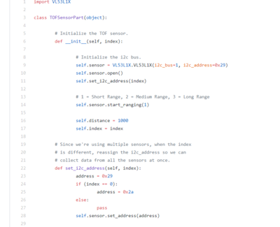TOF Sensor Code 1